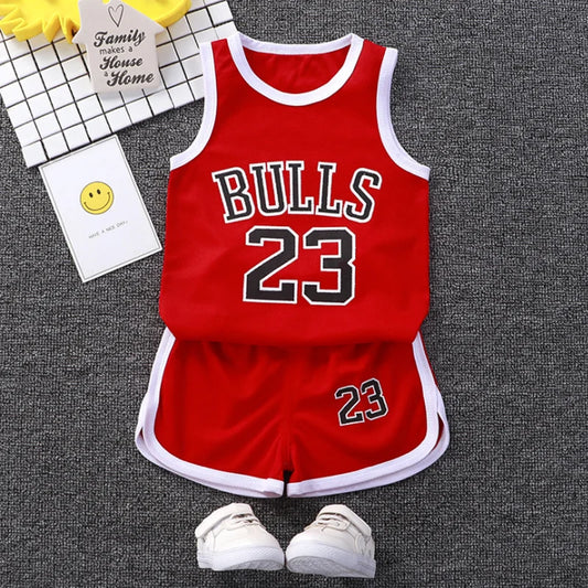 Basketball vest and shorts for children