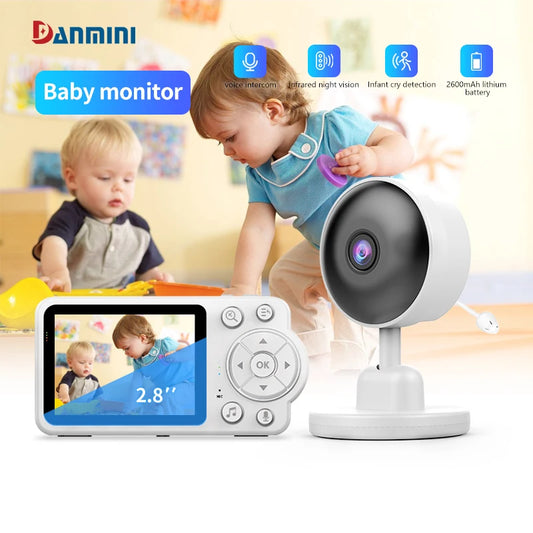 Baby monitor two-way audio voice intercom infrared night vision baby camera with monitor video surveillance