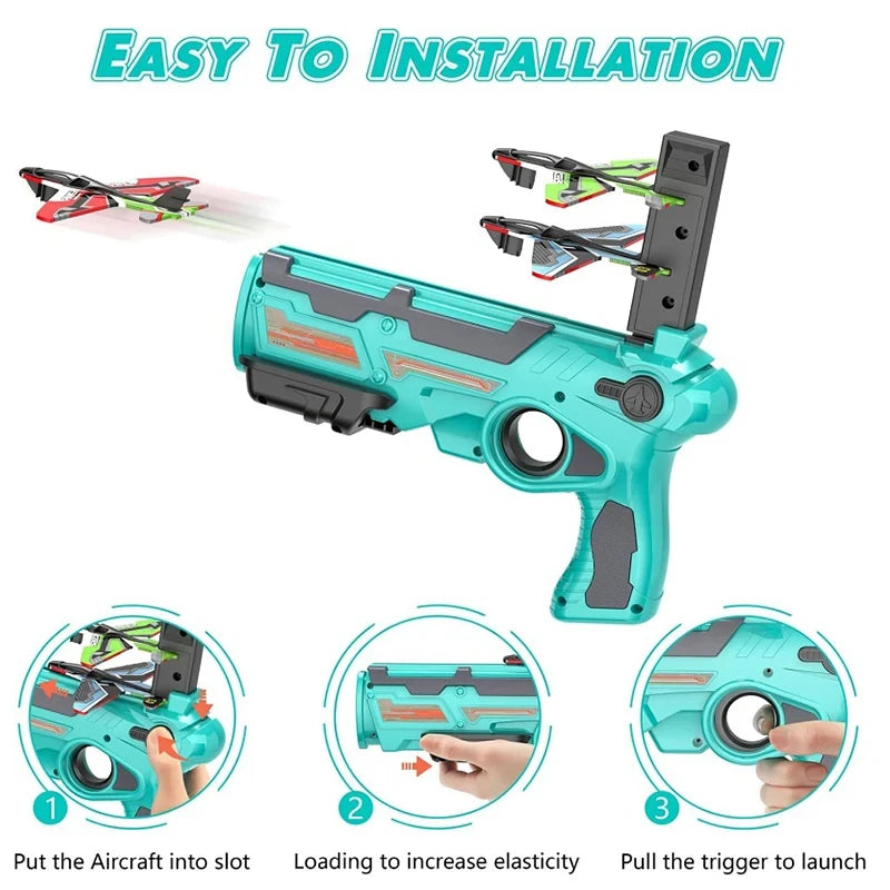 Plane launcher toy