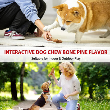 Wooden chewing stick toy for dogs