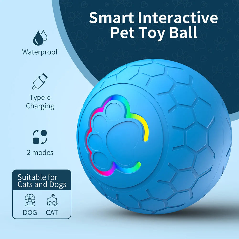 Smart self moving dog ball