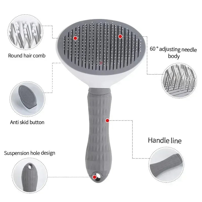 Stainless steel pet comb