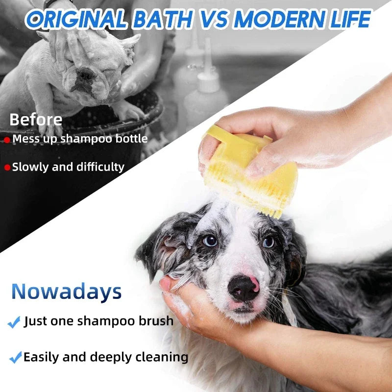 Shampoo brush for pets