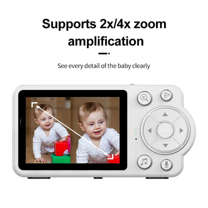 Baby monitor two-way audio voice intercom infrared night vision baby camera with monitor video surveillance