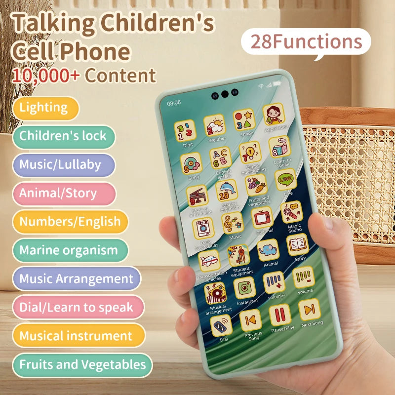 Toy cellphone educational tool