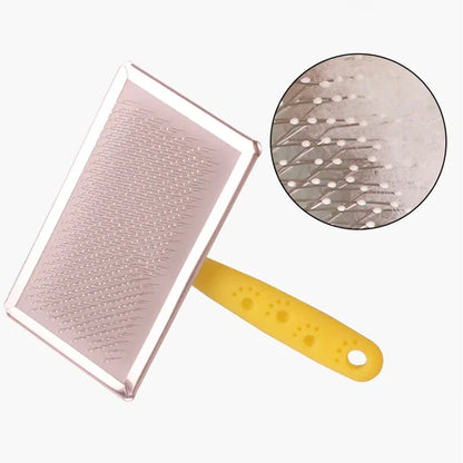 Stainless steel pet brush for fur removal